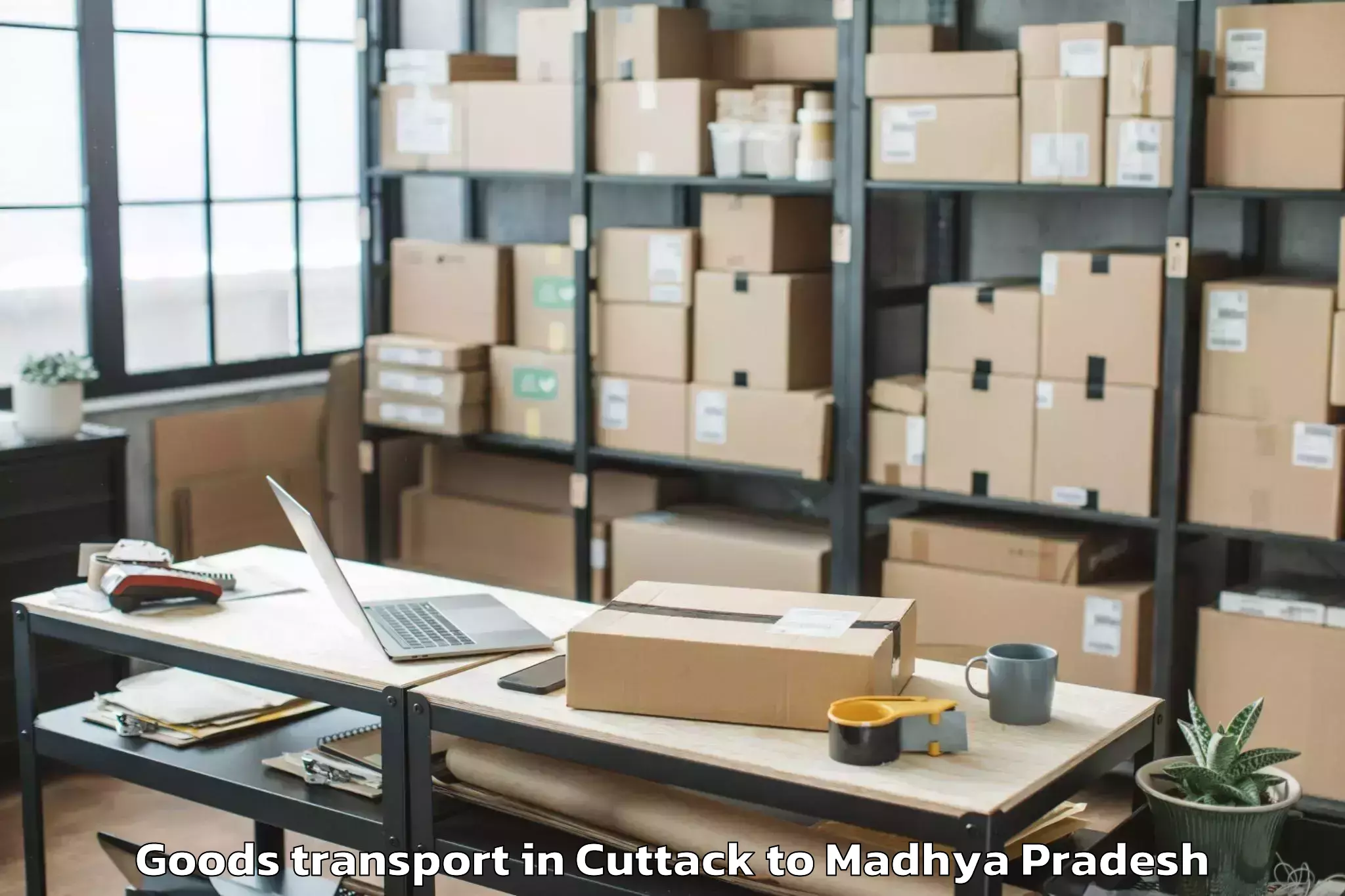 Book Cuttack to Sage University Indore Goods Transport Online